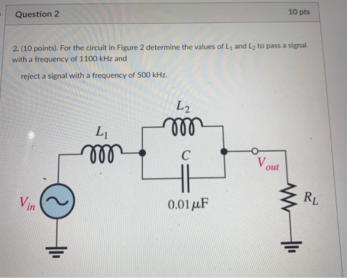 Solved Question 2 10 pts 2. (10 points). For the circuit in | Chegg.com