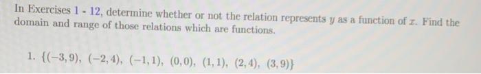 Solved In Exercises 1 - 12, determine whether or not the | Chegg.com