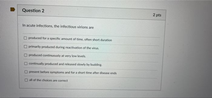 Solved D Question 57 4 pts A patient with a fever, sore | Chegg.com