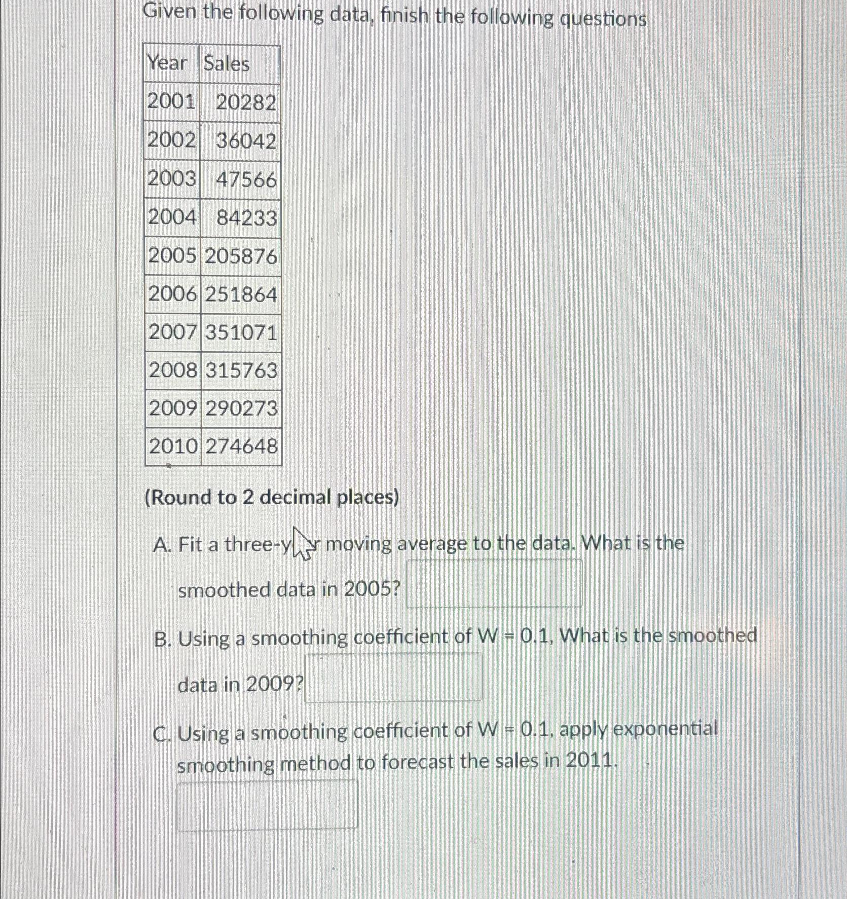 solved-given-the-following-data-finish-the-following-chegg