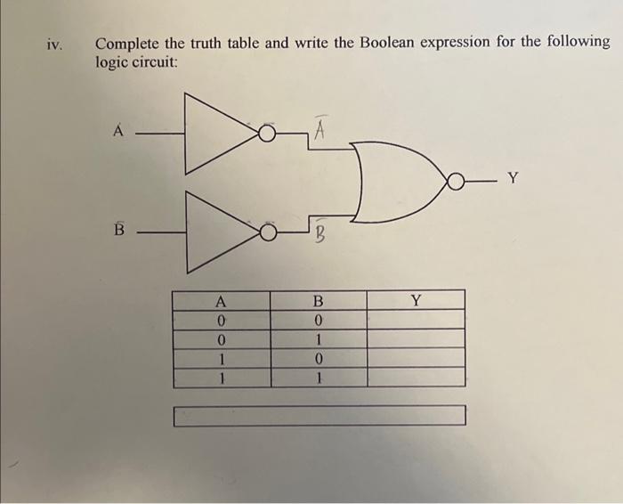 Solved Complete the truth table and write the Boolean | Chegg.com