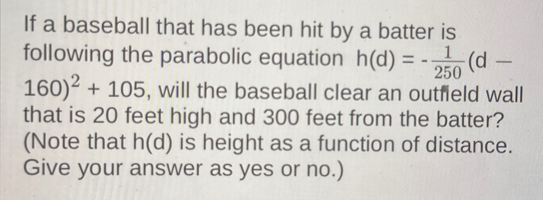Solved If a baseball that has been hit by a batter is | Chegg.com