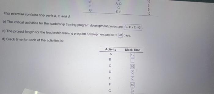 Solved This Exercise Contains Only Parts B,c, And D. B) The | Chegg.com