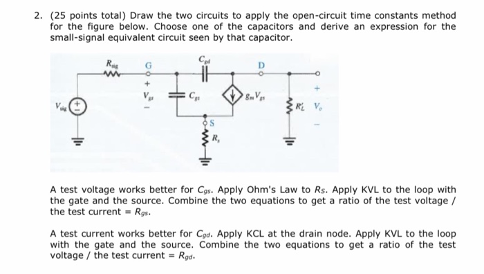 Solved 2. (25 points total) Draw the two circuits to apply | Chegg.com