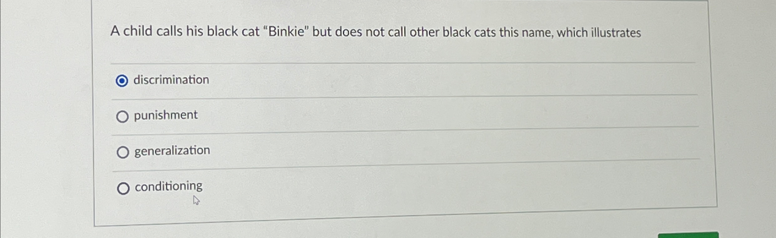 Solved A child calls his black cat 