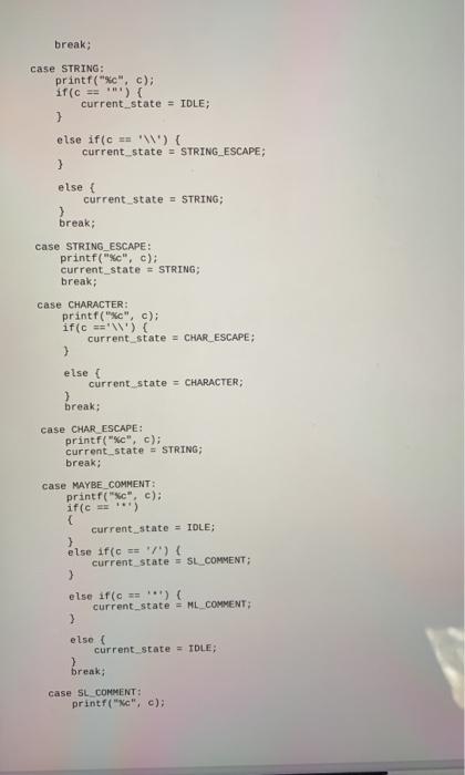 Solved Starting with the indentation program from last week, | Chegg.com