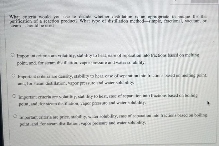 Solved What criteria would you use to decide whether | Chegg.com