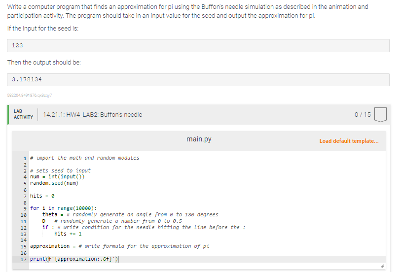 Solved Please answer the question in python using the | Chegg.com