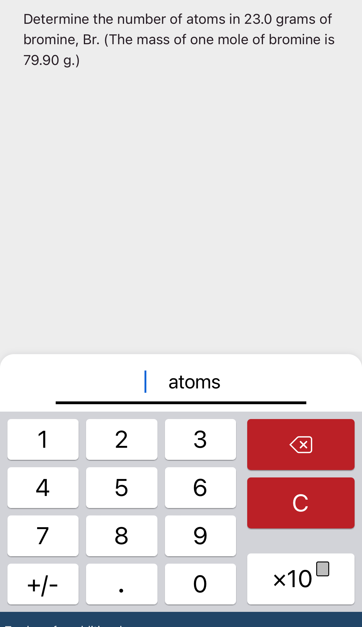 Solved Determine the number of atoms in 23.0 ﻿grams of | Chegg.com