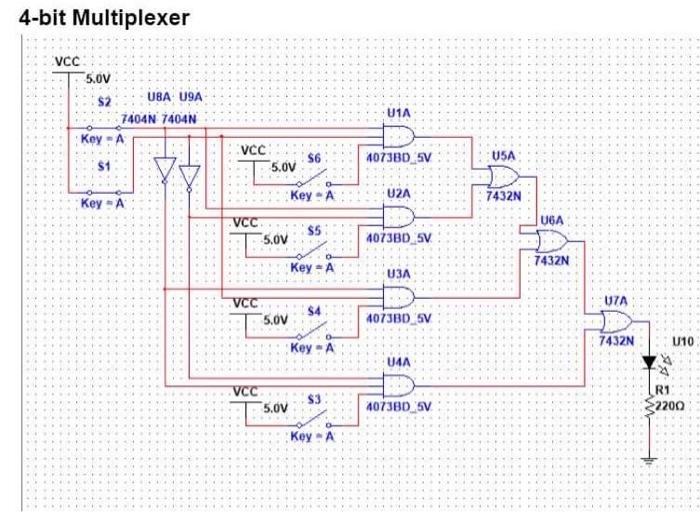 4-bit Multiplexer | Chegg.com