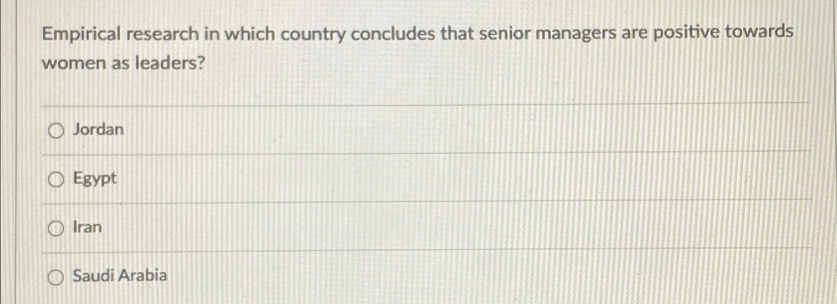Solved Empirical research in which country concludes that | Chegg.com