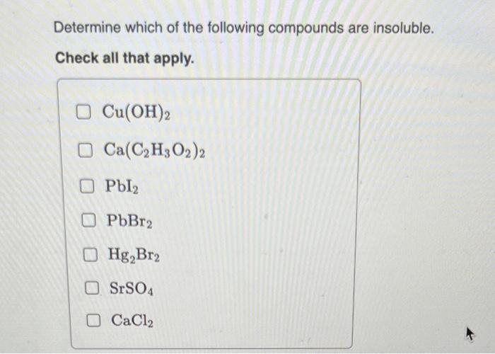 Solved Determine which of the following compounds are | Chegg.com