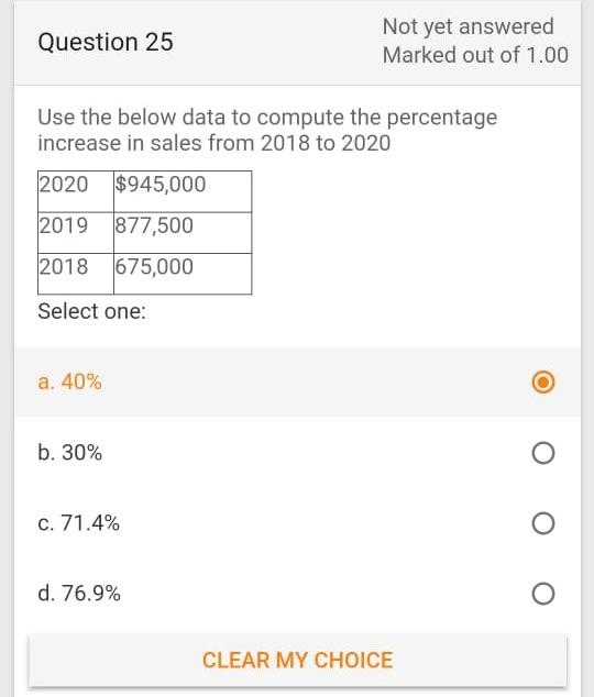 Solved Question 25 Not yet answered Marked out of 1.00 Use | Chegg.com
