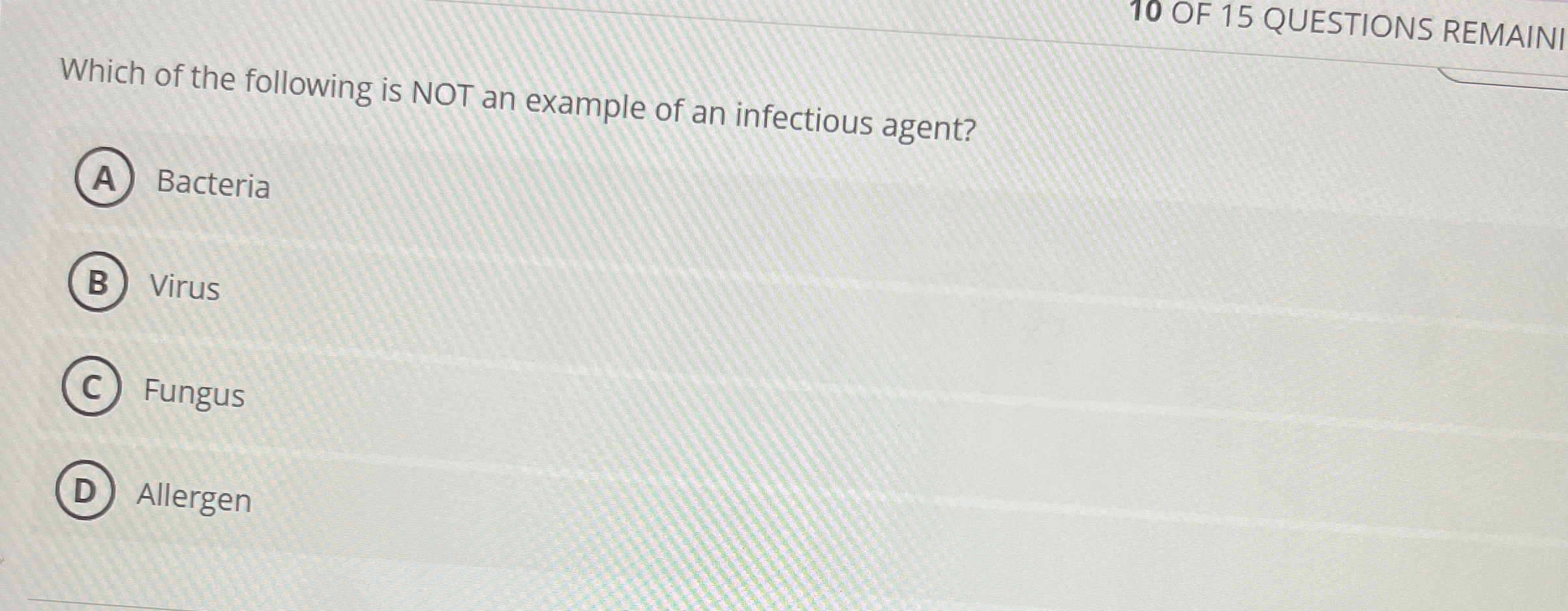 Solved Which of the following is NOT an example of an | Chegg.com