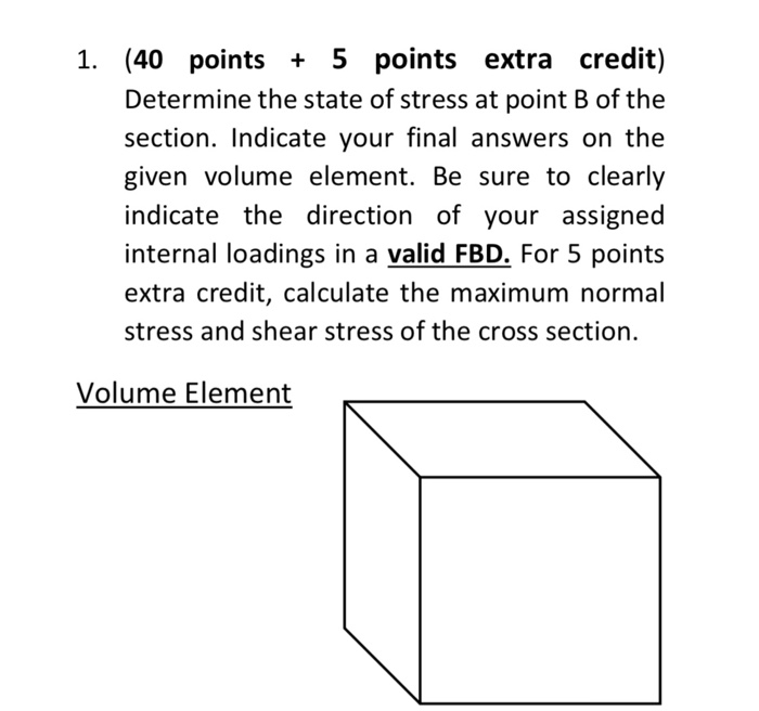 Solved 1. 40 points + 5 points extra credit) Determine the | Chegg.com