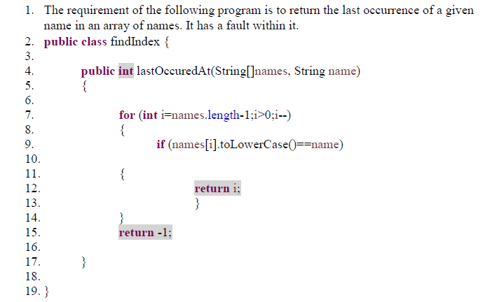 Solved How many faults in this programme? And what are | Chegg.com