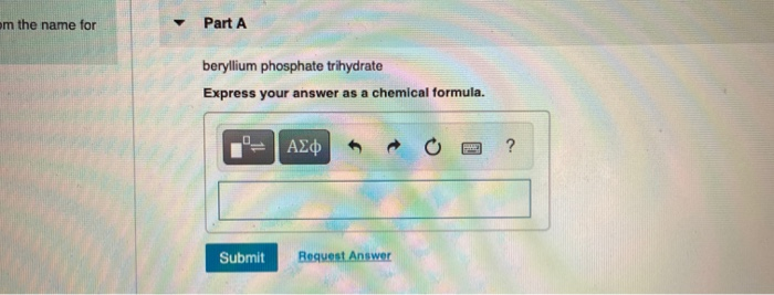 Beryllium phosphate trihydrate