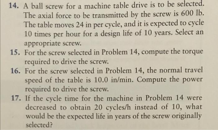 Solved 17. If the cycle time for the machine in Problem 14 | Chegg.com