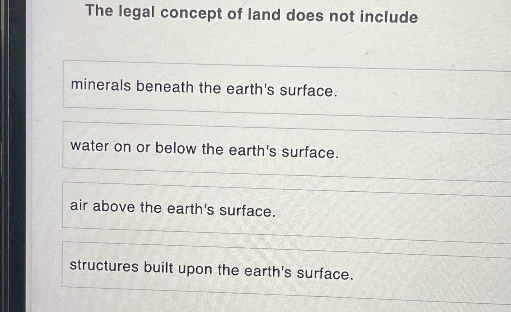 solved-the-legal-concept-of-land-does-not-includeminerals-chegg