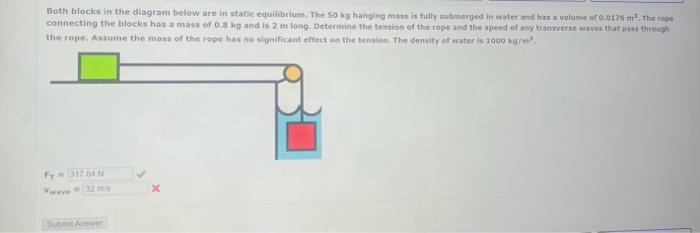 Solved Both blocks in the diagram below are in statie | Chegg.com