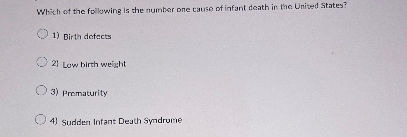 Solved Which of the following is the number one cause of | Chegg.com