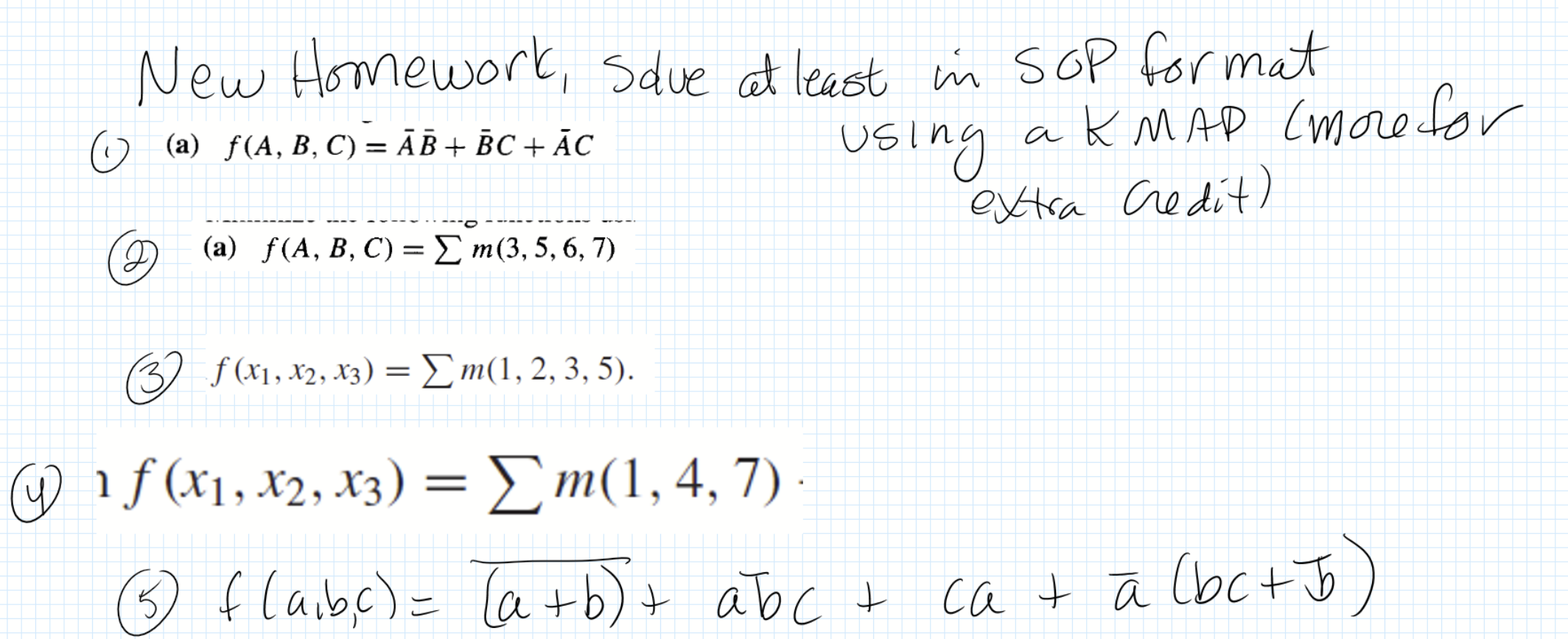 Solved Q: Simplify The Following Using Karnaugh Maps. | Chegg.com