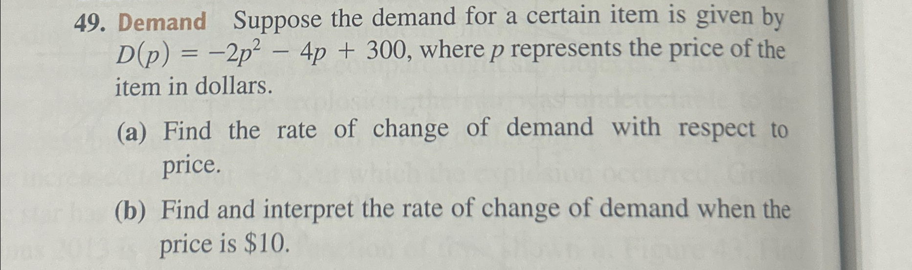 Solved Suppose the demand for a certain item is given by | Chegg.com