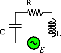 Solved The picture above shows an LRC circuit driven by a | Chegg.com