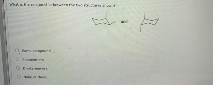 Solved What is the relationship between the two structures | Chegg.com