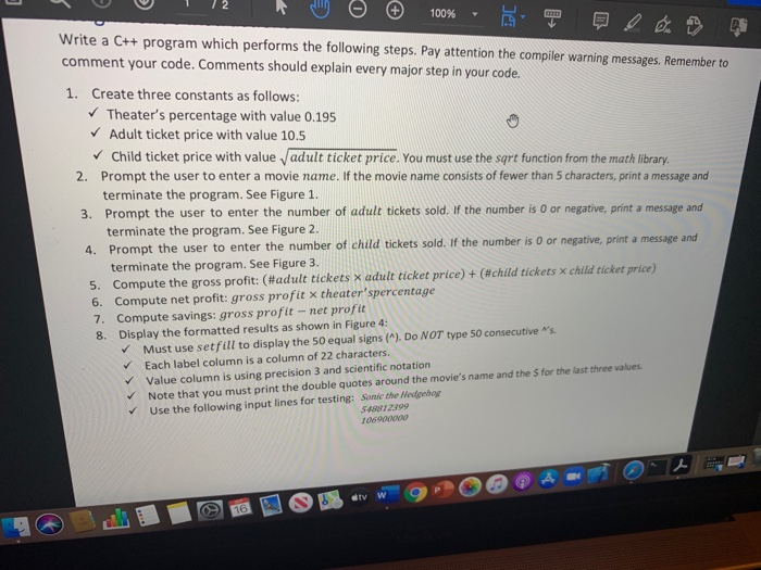 Solved 100% Write a C++ program which performs the following | Chegg.com