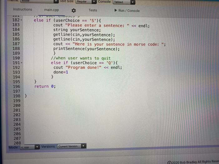 Solved so i have my c++ code and ive been working on this | Chegg.com