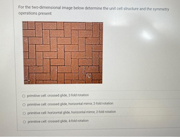 Solved For the two-dimensional image below determine the | Chegg.com