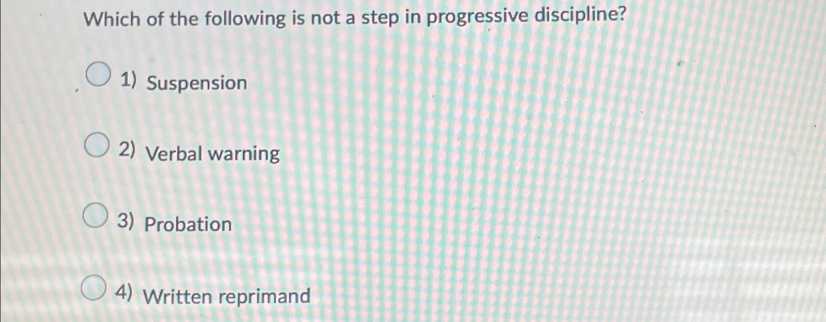 Solved Which of the following is not a step in progressive | Chegg.com