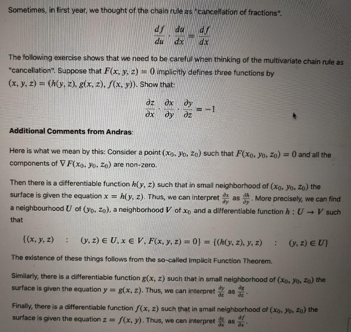 Fracyion Chain Rule Examples Solved Sometimes, in first year, we thought of the chain | Chegg.com