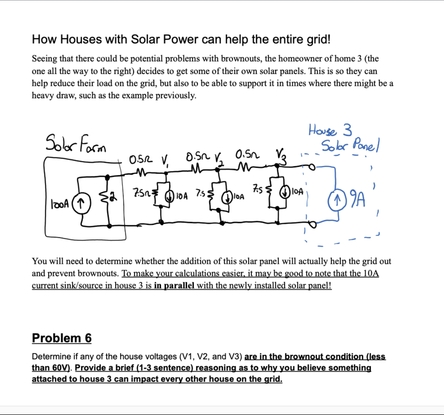 Solved How Houses with Solar Power can help the entire | Chegg.com