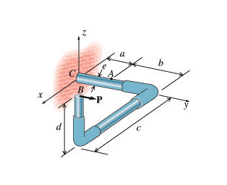 A solid rod has a diameter of e = 60 ﻿mm and is | Chegg.com
