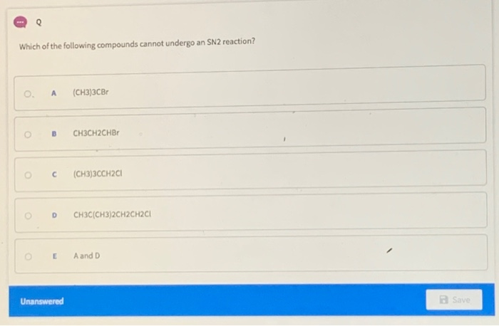 Solved Which Of The Following Compounds Cannot Undergo An | Chegg.com