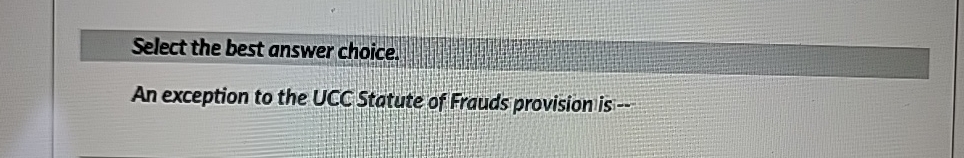 ucc statute of frauds merchant exception