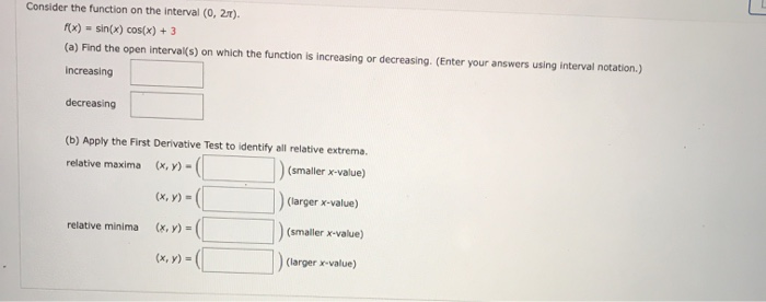 Solved Consider the function on the interval (0, 2). F(x) = | Chegg.com