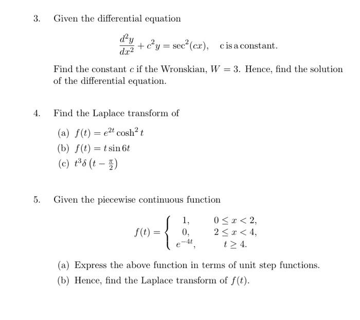 Solved 1. Find the general solution of the differential | Chegg.com