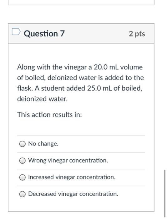 Solved Experiment 1 Report Shoot Vinegar Analysis 10 79069
