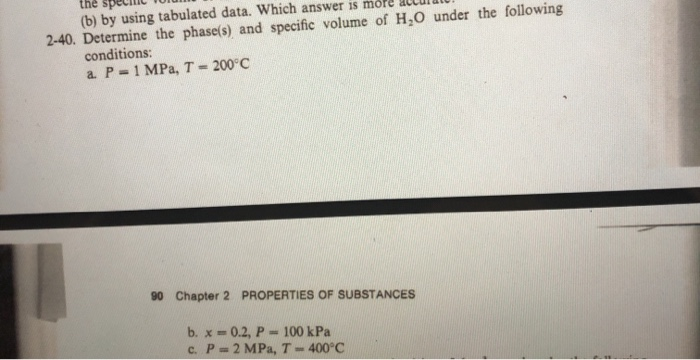 Solved The (b) By Using Tabulated Data. Which Answer Is More | Chegg.com