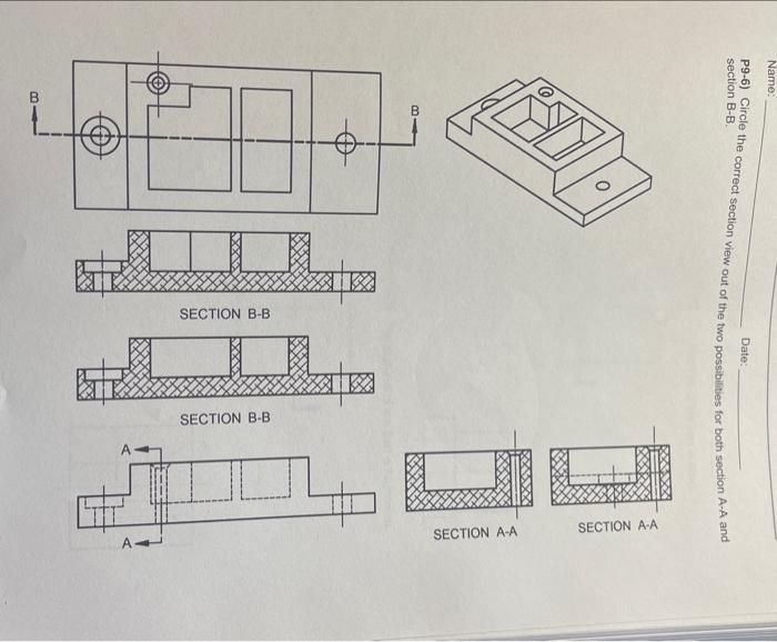 Solved SECTION B-B SECTION B-B | Chegg.com