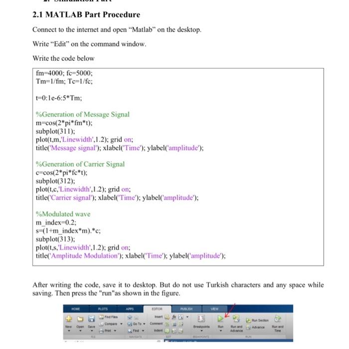 Solved 1. Amplitude Modulation (AM)? In the figure bellow, | Chegg.com