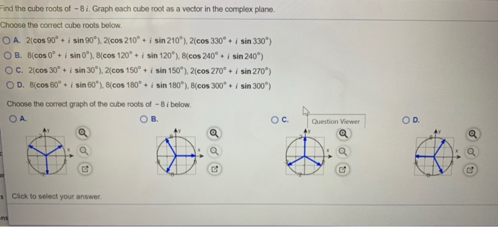 solved-find-the-cube-roots-of-8i-graph-each-cube-root-as-chegg