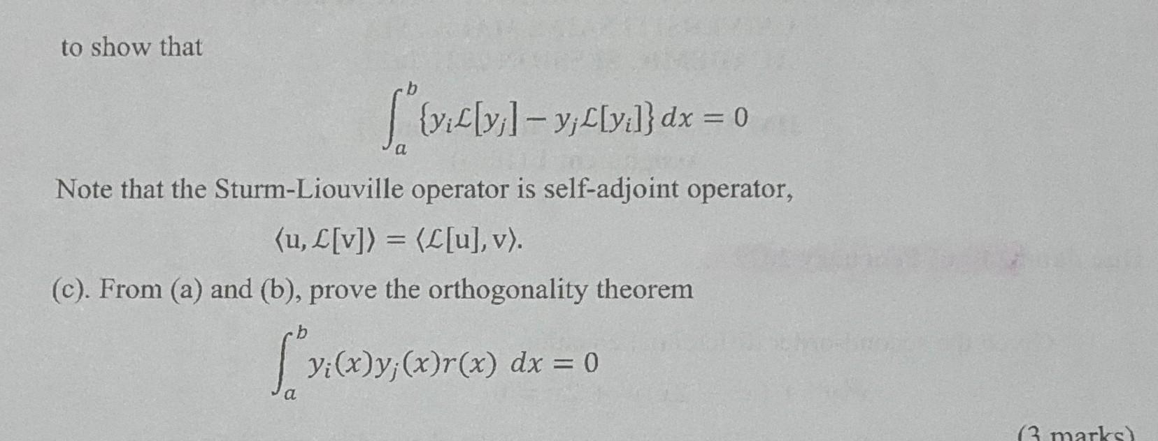 Solved (4 Marks) A 2. Given A Sturm-Liouville Problem L[y] + | Chegg.com