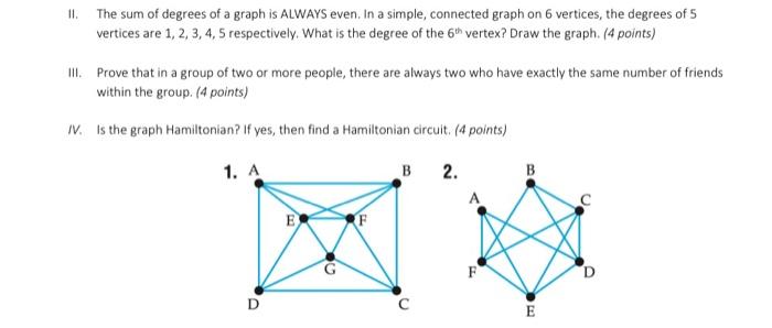 in a graph the sum of degrees of all vertices is always