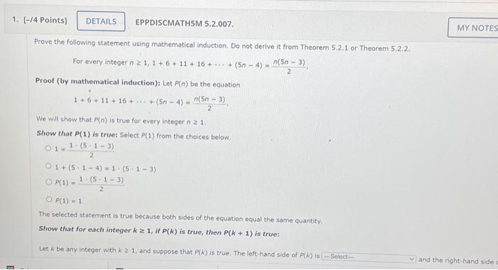 Solved Prove The Following Statement Using Mathematical