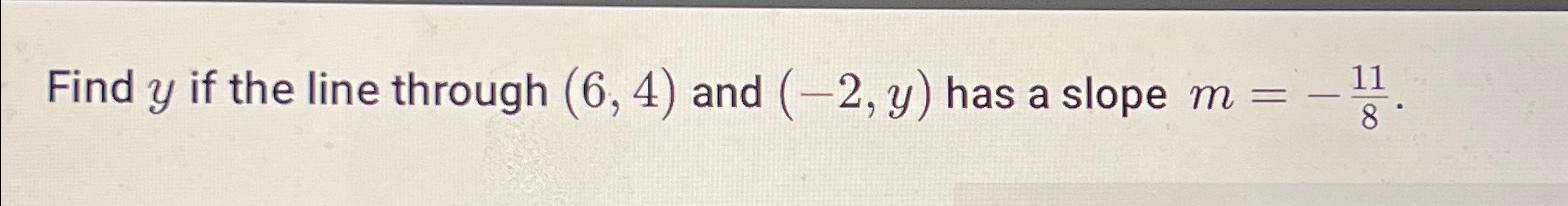 find the slope of the line y 1 6x 4 11