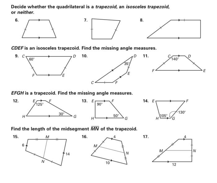 isosceles trapezium properties